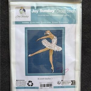 Joy Sunday “Ballet 3”  Cross Stitch Kit - Brand New-D